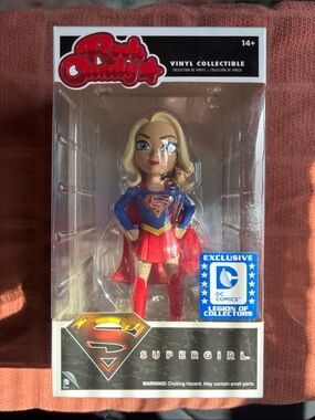 Rock & Candy Supergirl Vinyl Figure - Blue, Red & Gold